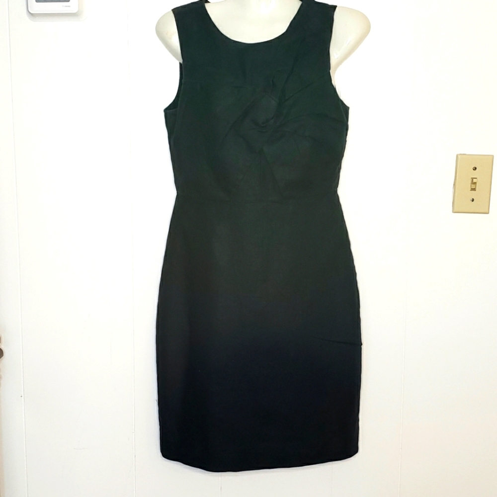 J  Crew  Drape Knot Linen Dress